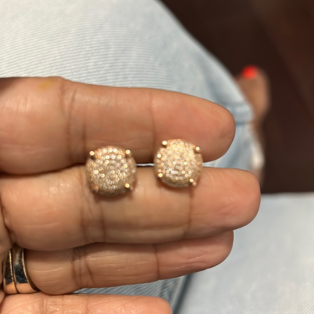 Rose gold earrings